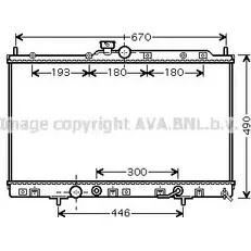 Радиатор охлаждения двигателя AVA QUALITY COOLING ZQ2 L5K 2025288 MT2230 4045385177554 изображение 0