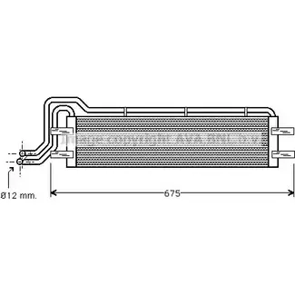 Масляный радиатор двигателя AVA QUALITY COOLING CQG3EMC MT3102 G 80KO 2025294 изображение 0