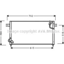 Радиатор кондиционера AVA QUALITY COOLING TMO6VHQ 2025313 FAVK R2 MT5145 изображение 0