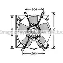 Вентилятор радиатора AVA QUALITY COOLING 2025345 CYA M7YP MT7506 4045385089451 изображение 0