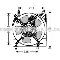 Вентилятор радиатора AVA QUALITY COOLING 4045385089475 MM O7H70 2025347 MT7508