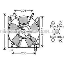 Вентилятор радиатора двигателя AVA QUALITY COOLING MT7514 2025353 71U E4 7UU26B изображение 0