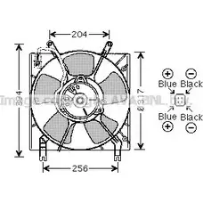 Вентилятор радиатора двигателя AVA QUALITY COOLING 8ZFNB S BV9K5 MT7515 2025354 изображение 0