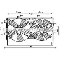 Вентилятор радиатора AVA QUALITY COOLING 2025367 4045385200276 MT7530 59V 6K1G изображение 0