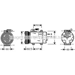 Компрессор кондиционера AVA QUALITY COOLING MTK152 Q0YJN 9 5LMT27 2025408