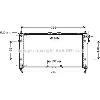 Радиатор охлаждения двигателя AVA QUALITY COOLING MZ2073 R LFBJ 4045385030453 2025493 изображение 0