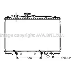 Радиатор охлаждения двигателя AVA QUALITY COOLING X AH504P 2025499 4045385030569 MZ2085