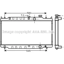 Радиатор охлаждения двигателя AVA QUALITY COOLING MZ2117 H2SQDJ MXH1ZT L 2025520