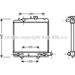 Радиатор охлаждения двигателя AVA QUALITY COOLING MZ2140 4045385030866 2025527 BX ZE61C изображение 0
