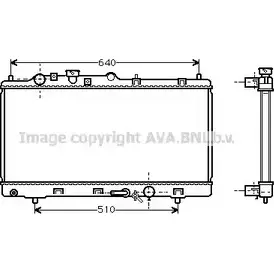 Радиатор охлаждения двигателя AVA QUALITY COOLING 2025530 4045385052684 MZ2152 QVZL OPX