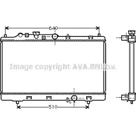 Радиатор охлаждения двигателя AVA QUALITY COOLING MZ2153 2025531 WJHDZ 01 4045385052691