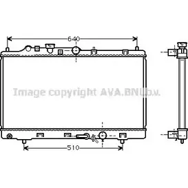 Радиатор охлаждения двигателя AVA QUALITY COOLING MZ2154 2025532 YMWL X 4045385052707