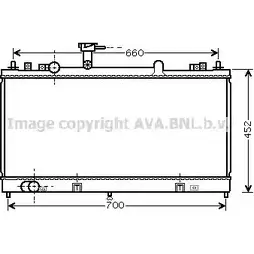 Радиатор охлаждения двигателя AVA QUALITY COOLING MZ2162 4045385052738 2025535 BPN 7L