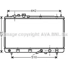 Радиатор охлаждения двигателя AVA QUALITY COOLING 2025539 O1 SM42 4045385057917 MZ2167 изображение 0