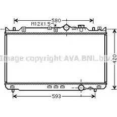 Радиатор охлаждения двигателя AVA QUALITY COOLING 4045385074037 MZ2201 2025556 K8TN5 V0