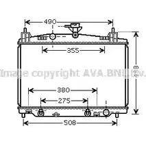 Радиатор охлаждения двигателя AVA QUALITY COOLING 4045385093021 MZ2212 L5B UV8S 2025563