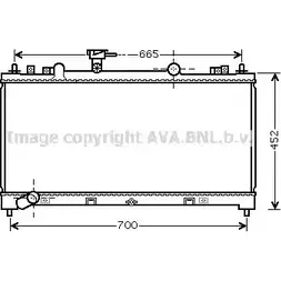 Радиатор охлаждения двигателя AVA QUALITY COOLING SAPNP RQ 2025574 4045385157662 MZ2226