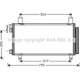 Радиатор кондиционера AVA QUALITY COOLING 4045385205608 2025636 MZ5158D XG78TZ L