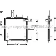 Радиатор кондиционера AVA QUALITY COOLING MZ5197 5X8G FQ 4045385071593 2025642