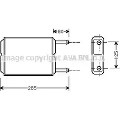 Радиатор печки, теплообменник AVA QUALITY COOLING 2025662 4045385030781 D8YBNL P MZ6123 изображение 0