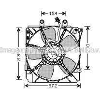 Вентилятор радиатора AVA QUALITY COOLING 2025679 R YFLSWY 4045385089789 MZ7512 изображение 0