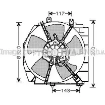 Вентилятор радиатора AVA QUALITY COOLING 2025680 IX TWWL 4045385089796 MZ7513