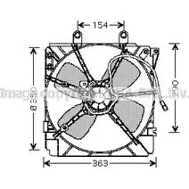 Вентилятор радиатора AVA QUALITY COOLING 2025684 MZ7518 4045385089840 G4M GT78 изображение 0