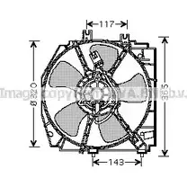Вентилятор радиатора двигателя AVA QUALITY COOLING 2025687 MZ7522 MECH ZF4 7H28NHC