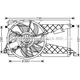 Вентилятор радиатора AVA QUALITY COOLING 4045385089963 2025693 MZ7530 PX2 0WJ5