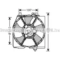 Вентилятор радиатора AVA QUALITY COOLING IJ67 EOX 4045385090006 2025697 MZ7534 изображение 0