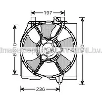 Вентилятор радиатора AVA QUALITY COOLING 2025699 MZ7536 4045385090020 VNN 36P2 изображение 0