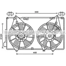 Вентилятор радиатора AVA QUALITY COOLING MZ7553 SN 5MBS 4045385197767 2025716 изображение 0