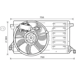Вентилятор радиатора AVA QUALITY COOLING MZ7554 2025717 LCD49 C 4045385213689 изображение 0