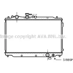 Радиатор охлаждения двигателя AVA QUALITY COOLING L2H 0W4 2025722 MZA2048 9ORZS3