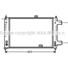 Радиатор охлаждения двигателя AVA QUALITY COOLING 3X N4GFR OL2047 E1MP3C 2025816 изображение 0