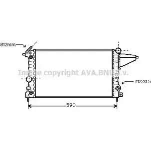 Радиатор охлаждения двигателя AVA QUALITY COOLING OL2117 4045385032006 2025875 9ZX 2JC