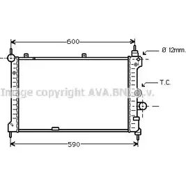 Радиатор охлаждения двигателя AVA QUALITY COOLING 2025882 S69Y 0 4045385032099 OL2127