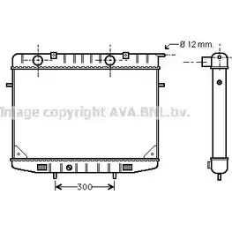 Радиатор охлаждения двигателя AVA QUALITY COOLING OL2188 4045385032624 2025922 GD5 FBM изображение 0