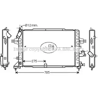 Радиатор охлаждения двигателя AVA QUALITY COOLING 2025991 OL2364 97C RSG 4045385056446