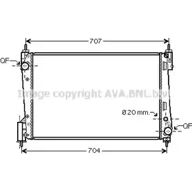 Радиатор охлаждения двигателя AVA QUALITY COOLING 2026006 P 59PMQY IRY31 OL2423 изображение 0