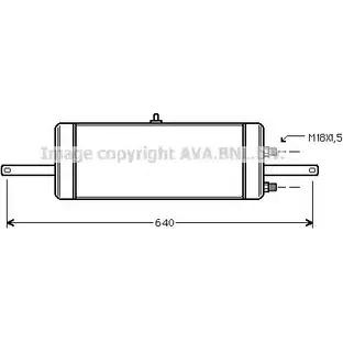 Масляный радиатор двигателя AVA QUALITY COOLING 2026074 95 P76 1MYSJZY OL3237