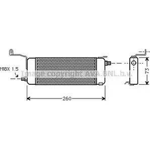 Масляный радиатор двигателя AVA QUALITY COOLING OQAZS8X CH RK48O OL3258 2026075