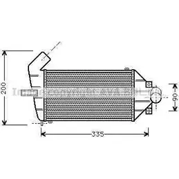 Интеркулер AVA QUALITY COOLING XV CEC 2026091 OL4262 87X4CR