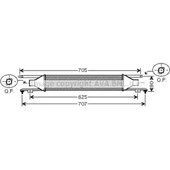 Интеркулер AVA QUALITY COOLING TS89 PAV OL4420 2026108 J8I7JQK