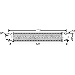 Интеркулер AVA QUALITY COOLING OL4422 2026110 J2CII2 QFO 46
