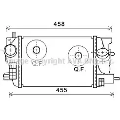 Интеркулер AVA QUALITY COOLING OL4593 RGTF 94J 2026123 26H5BQ
