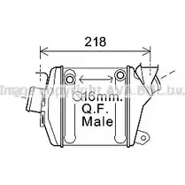 Интеркулер AVA QUALITY COOLING HJ 6LF OL4598 2026124 4045385182602 изображение 0