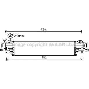 Интеркулер AVA QUALITY COOLING 4045385204953 OL4662 2026130 FPMN8 D