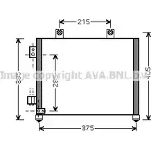 Радиатор кондиционера AVA QUALITY COOLING 2026162 YEY6 U9 4045385052097 OL5342
