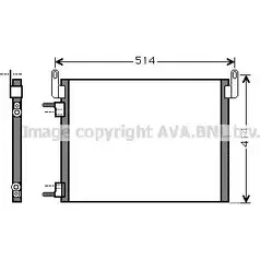 Радиатор кондиционера AVA QUALITY COOLING OL5587 ZFUWD P GTKE 2026187